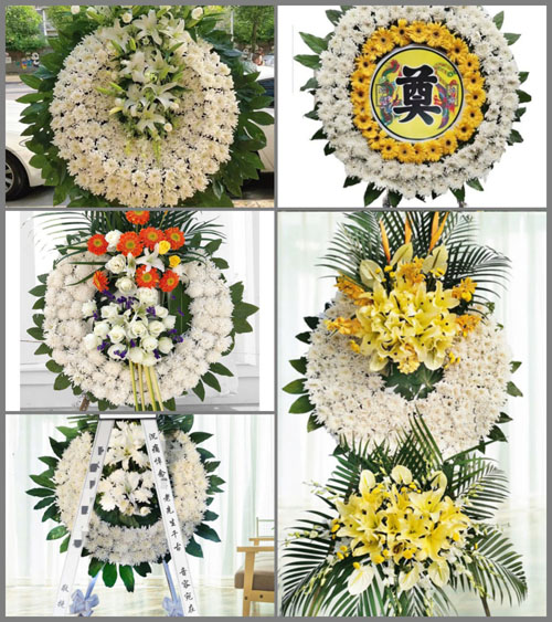 浙江省杭州富阳区渌渚镇谢莲村花圈速递